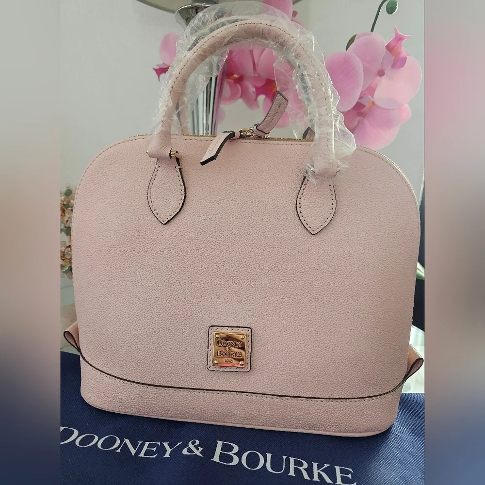 Dooney & Bourke Sorrento Zip Zip Satchel , Pink